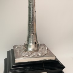 “Eddystone”灯塔纯银雕塑
