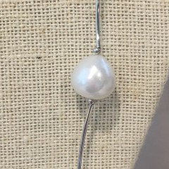 10毫米白色南海巴洛克珍珠项链
